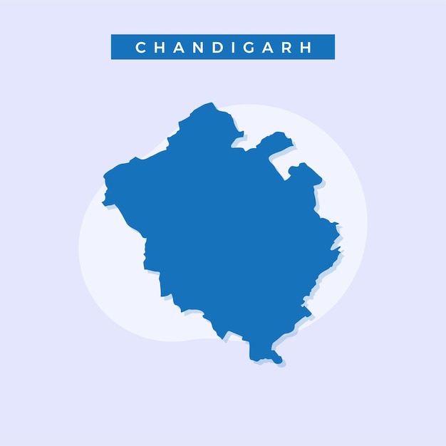 Mapa nacional de Chandigarh, Chandigarh mapa vector ilustración, vector de Chandigarh Mapa