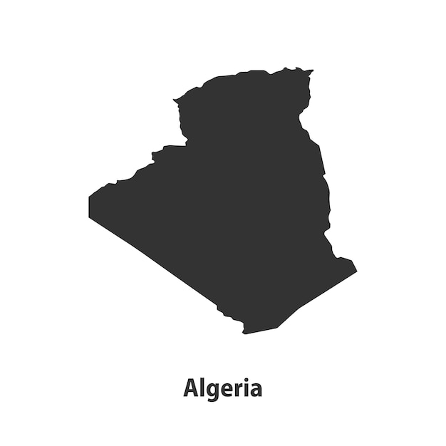 Vector mapa nacional del país aislado sobre un fondo blanco