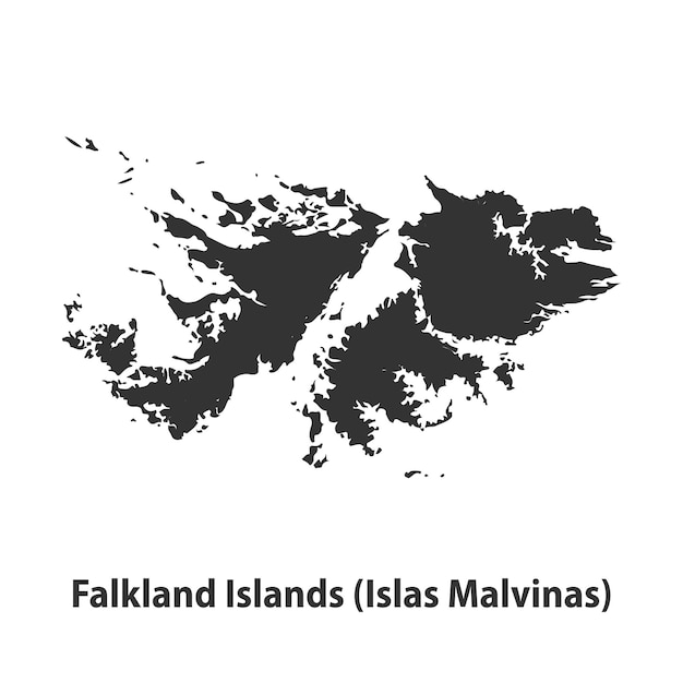 Vector mapa nacional del país aislado sobre un fondo blanco