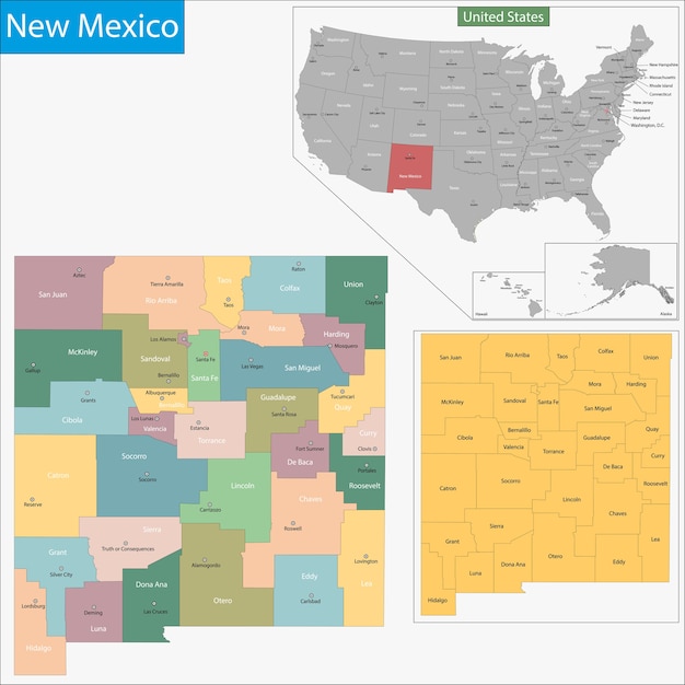 Mapa de Nuevo México