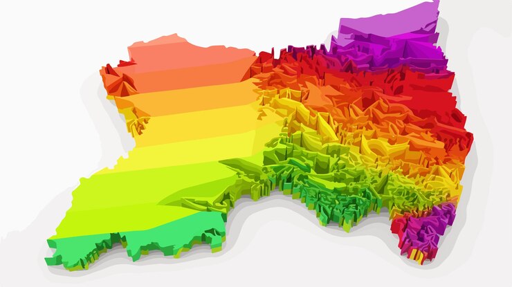 Vector mapa del orgullo lgbt de pakistán para la comunidad lgbtq