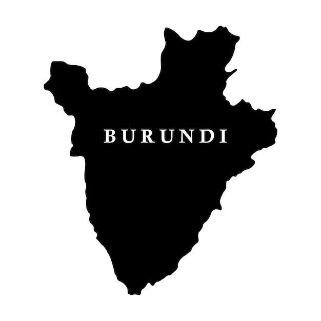 Mapa del país de Burundi