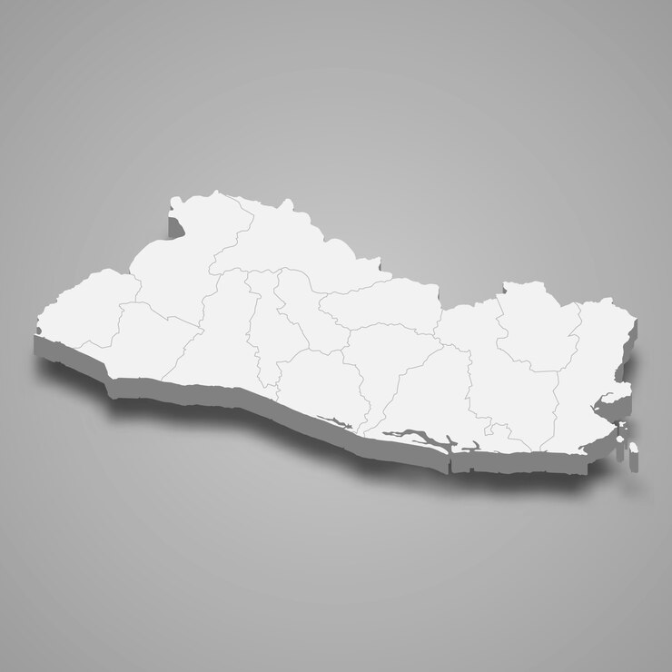 Vector mapa del país con fronteras