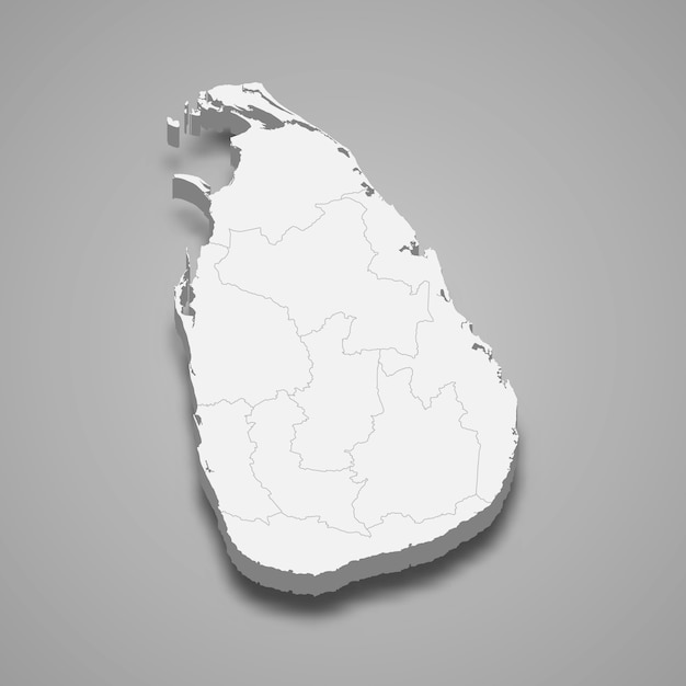 Vector mapa del país con fronteras