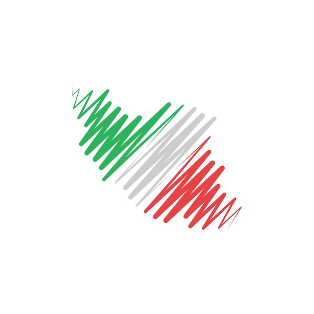 Mapa del país de Irán Ilustración de icono de vector de línea estilizada de la frontera