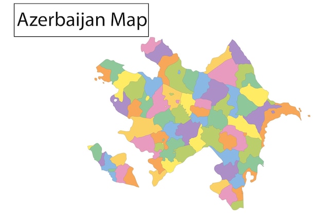 Vector mapa del país con regiones