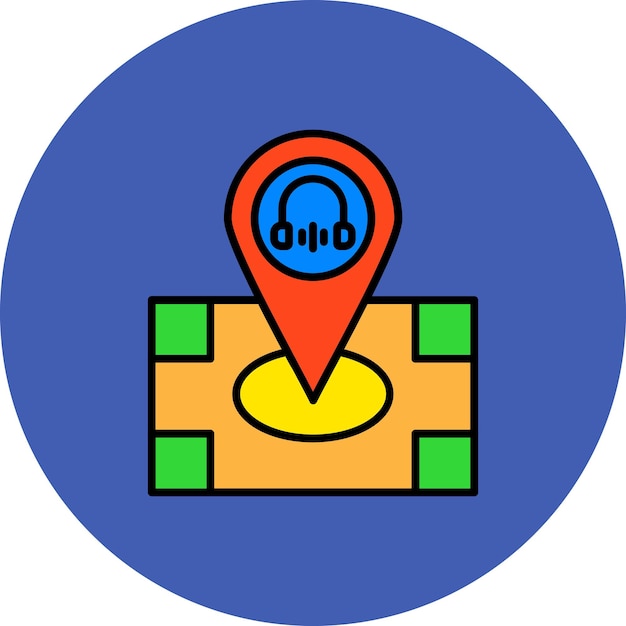 un mapa con la palabra la en él