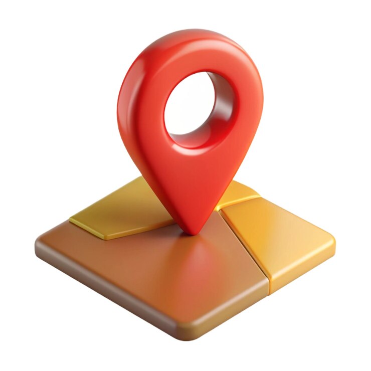 mapa y pin símbolo concepto de viaje 3d icono vectorial ilustración estilo minimalista