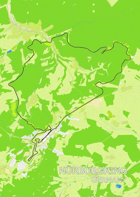 Un mapa de la pista wirral