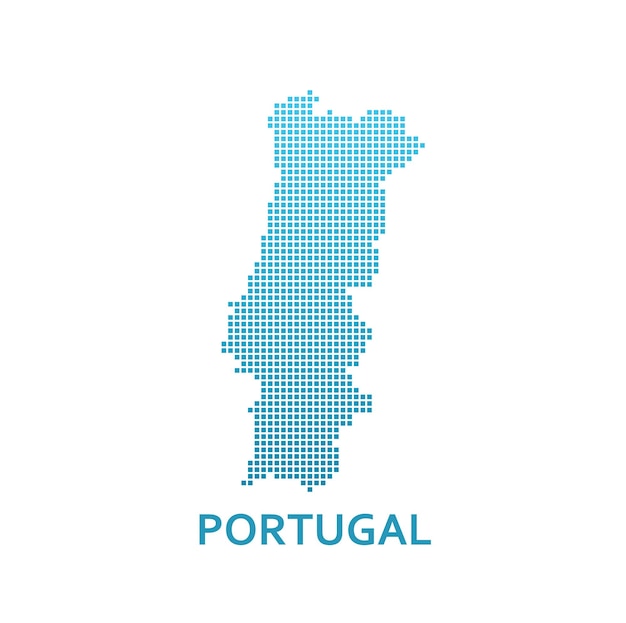 Mapa de píxeles de Portugal