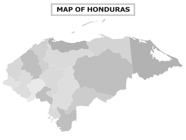 Mapa político del país con la capital de la provincia o la capital del estado, las principales ciudades y pueblos