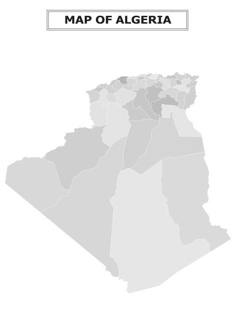 Mapa político del país con la capital de la provincia o la capital del estado, las principales ciudades y pueblos