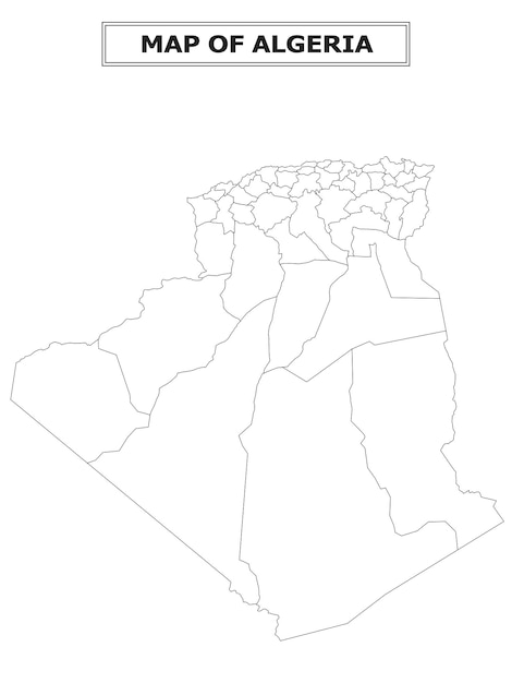 Mapa político del país con la capital de la provincia o la capital del estado, las principales ciudades y pueblos