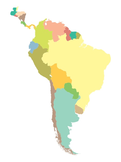 mapa politico sudamerica