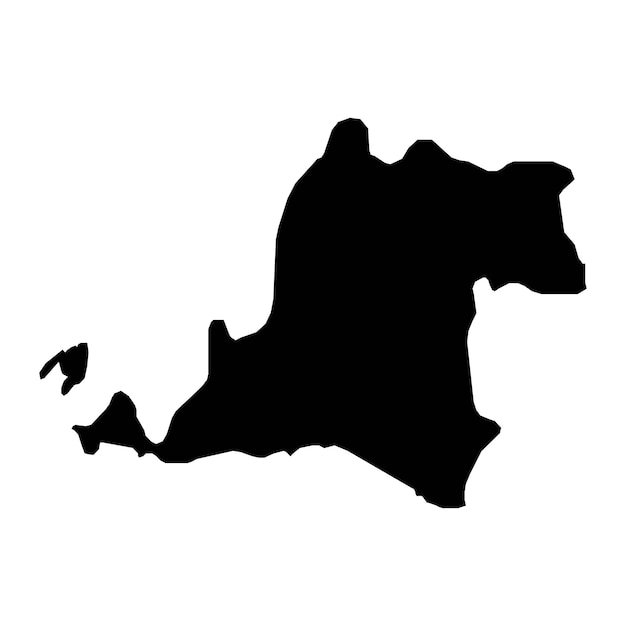 Mapa de la provincia de Banten división administrativa de Indonesia Ilustración vectorial