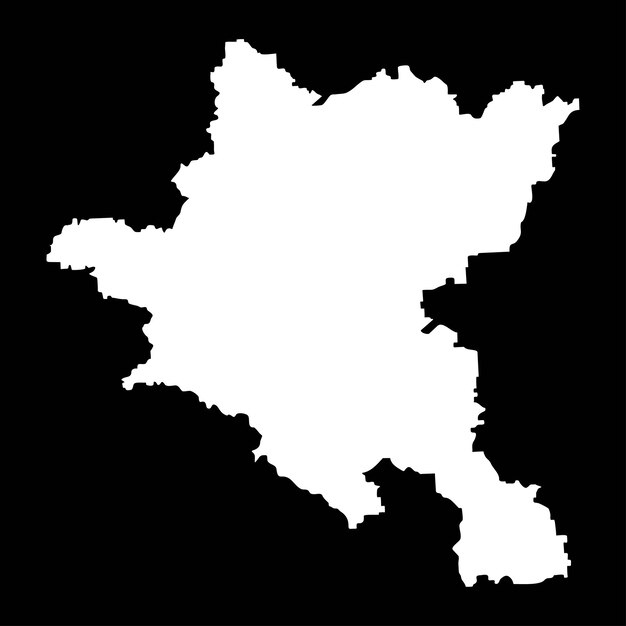 Mapa de la provincia de la ciudad de Sofía provincia de Bulgaria ilustración vectorial