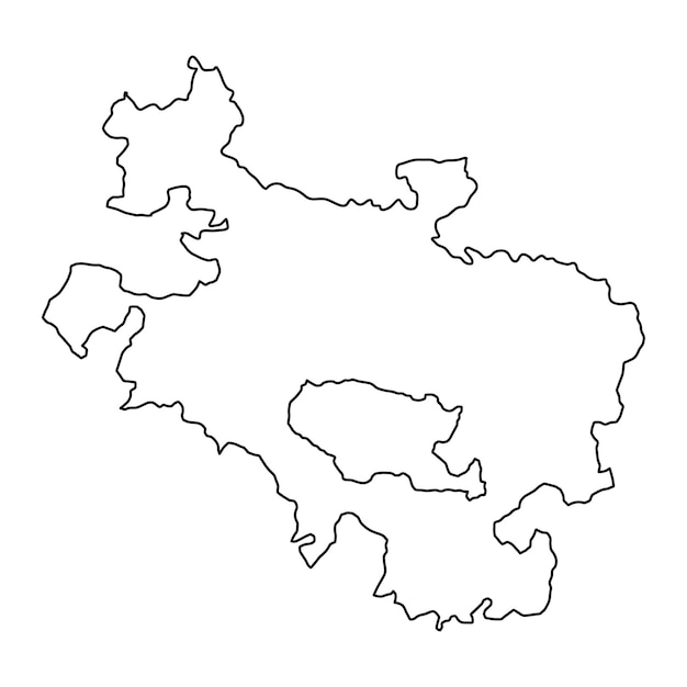 Mapa de la provincia de una división administrativa de Araba o Alava de España Ilustración vectorial