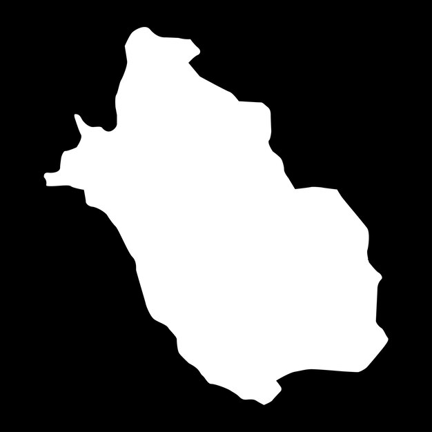 Mapa de la provincia de Fars división administrativa de Irán ilustración vectorial