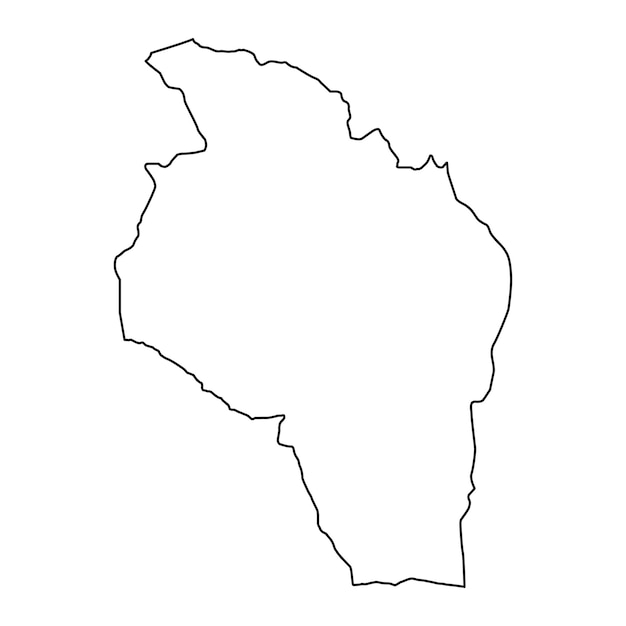 Mapa de la provincia de Govi Altai división administrativa de Mongolia Ilustración vectorial