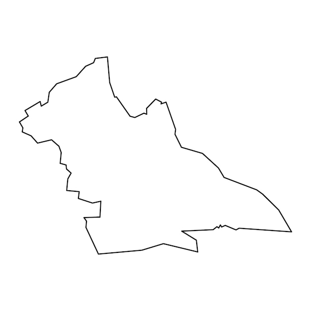 Mapa de la provincia de Laghouat división administrativa de Argelia