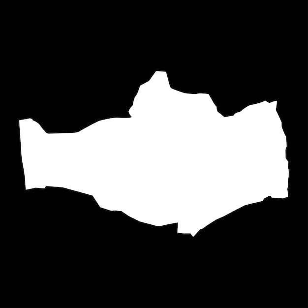 Mapa de la provincia de Omnogovi división administrativa de Mongolia Ilustración vectorial