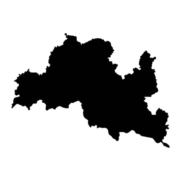 Mapa de la provincia de Smolyan provincia de Bulgaria ilustración vectorial