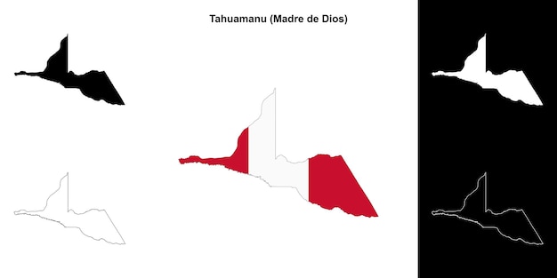 Mapa de la provincia de Tahuamanu Madre de Dios Perú