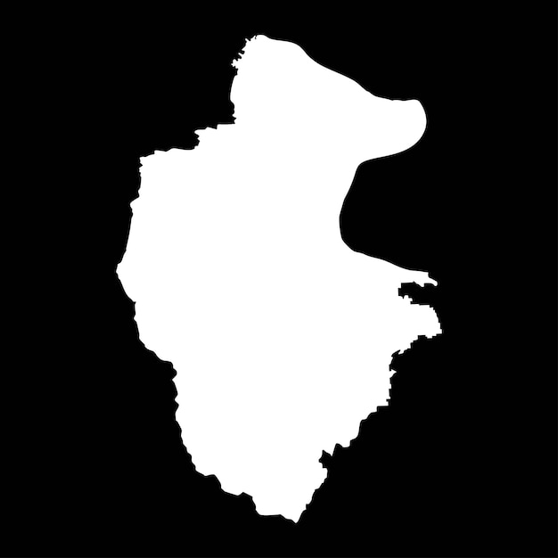 Mapa de la provincia de Vidin provincia de Bulgaria ilustración vectorial