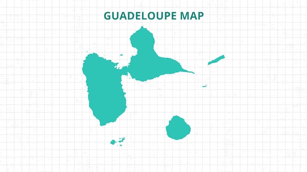 Un mapa que destaca Guadalupe Mapa de Guadalupe mapa moderno con el color gris Hi detallado