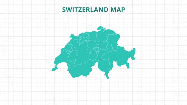 Un mapa que destaca Suiza Mapa Suiza mapa moderno con el color gris Hola detallado