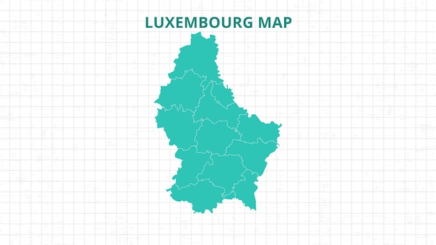 Un mapa que resalta el mapa de Luxemburgo El mapa moderno de Luxemburg con el color gris Hi detallado