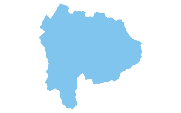 Mapa realista de la prefectura de Yamanasi en la región de Japón