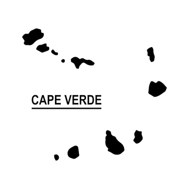 Mapa de la región de Cabo Verde