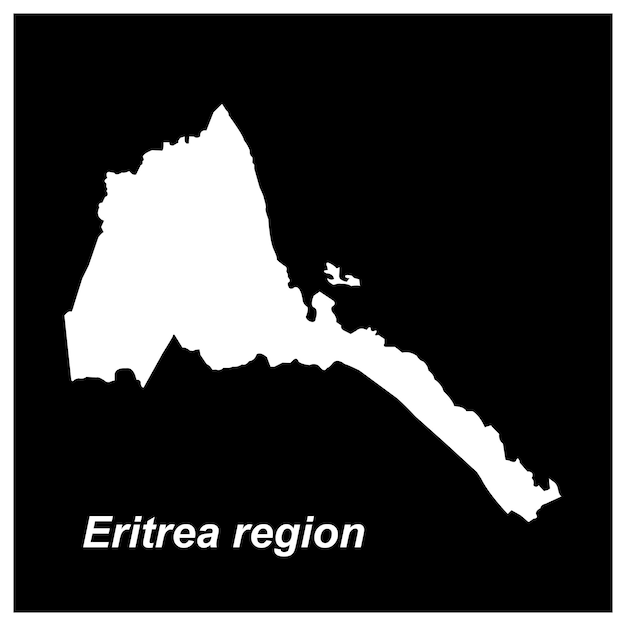 Mapa de la región de Eritrea