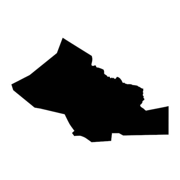 Mapa de la región de Kidal división administrativa de Mali Ilustración vectorial