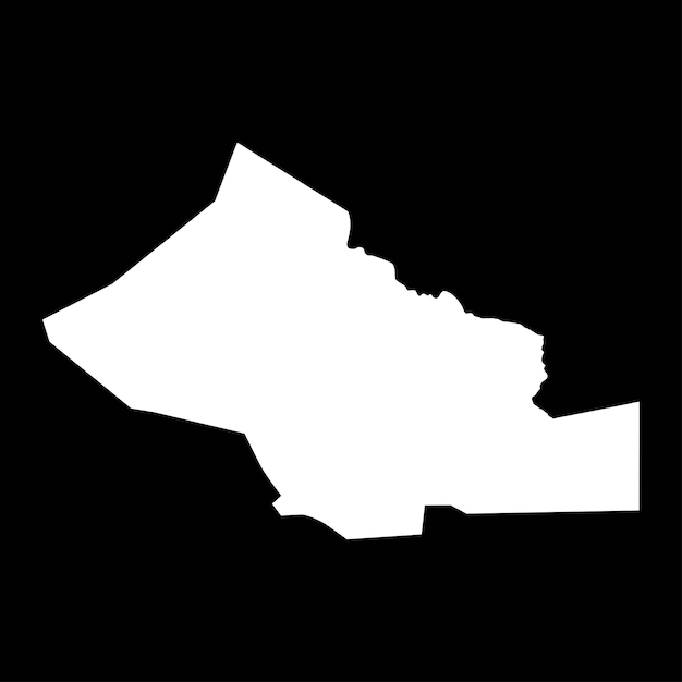 Mapa de la región de Kidal división administrativa de Mali Ilustración vectorial