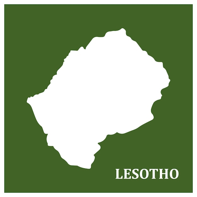 Mapa de la región de Lesotho