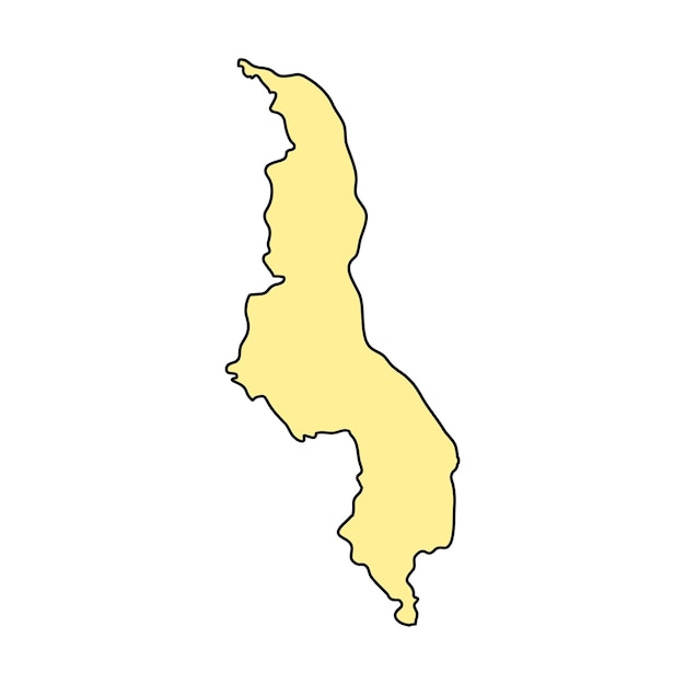Mapa de la región de Malawi