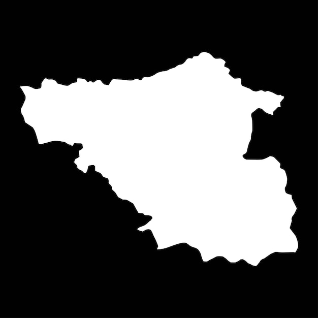 Mapa de la región de Samtskhe Javakheti división administrativa de Georgia Ilustración vectorial