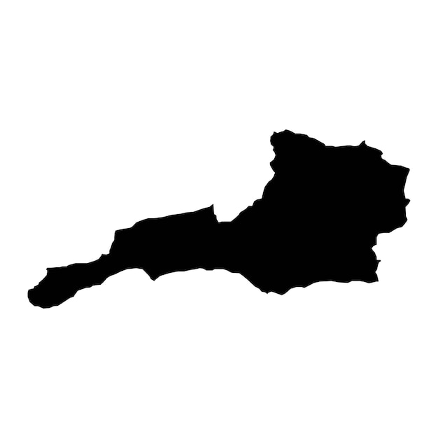 Mapa de la región de Siparia división administrativa de Trinidad y Tobago Ilustración vectorial
