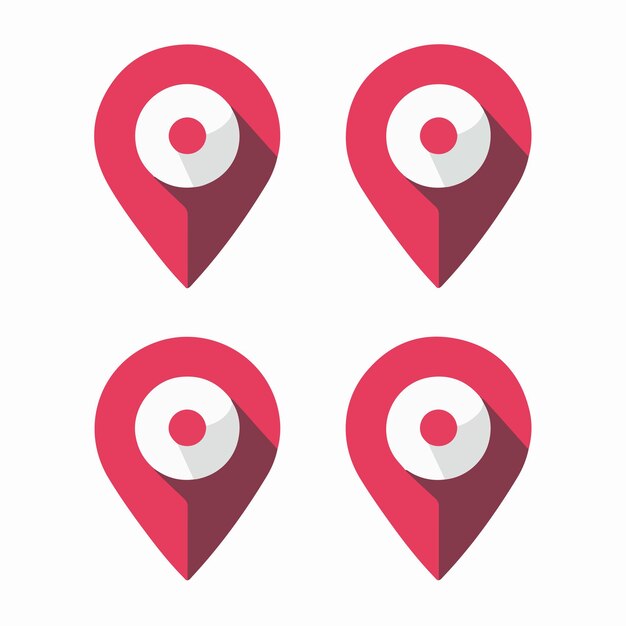 un mapa rojo y gris de los estados pin donde el número 4 es