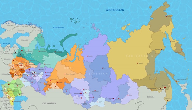 Mapa de Rusia