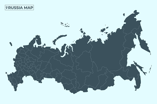 Vector mapa de rusia