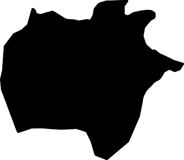 Mapa de la silueta de Ekiti, en Nigeria