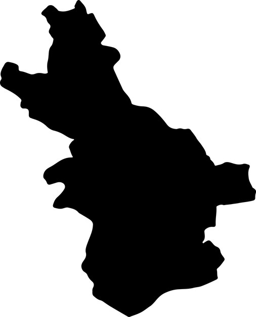 Mapa en silueta de Meknes Tafilalet en Marruecos