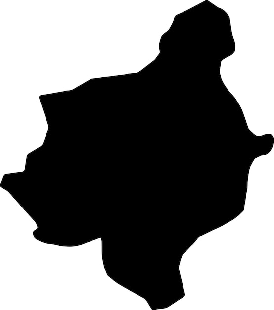 Mapa en silueta de Nebbi en Uganda
