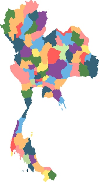 Mapa de Tailandia