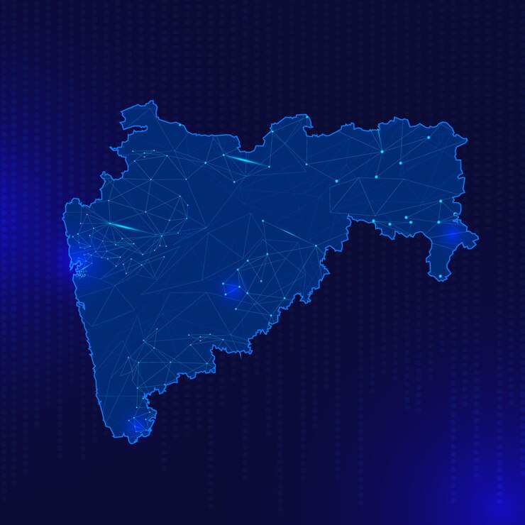El mapa técnico de Maharashtra