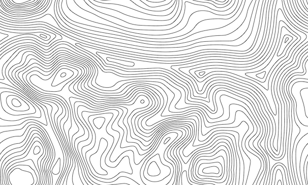 Mapa topográfico sin costuras textura línea topografía mapa contorno fondo cuadrícula geográfica montaña