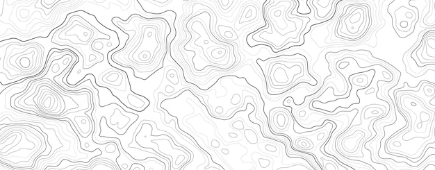 Mapa topográfico con cuadrícula Mapa en relieve vectorial